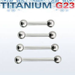 Titanium G23 nipple barbell