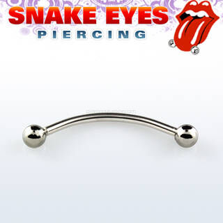 Surgical steel piercing banana