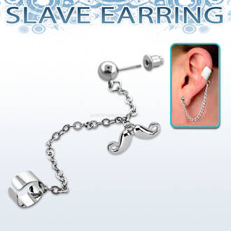 Stainless steel fake slave helix clip