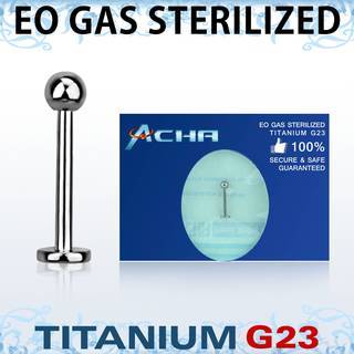 Titanium G23 sterilized labret