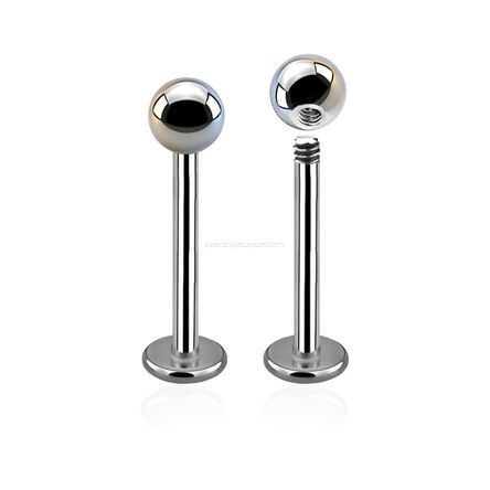 Labret z kulką