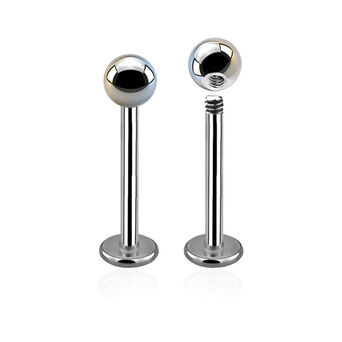 Surgical steel micro labret