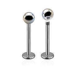 Labret z kulką