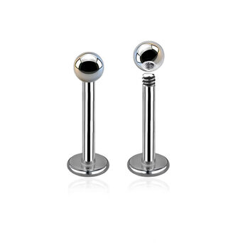 Labret z kulką