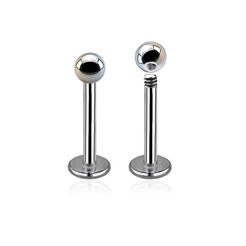 Labret z kulką