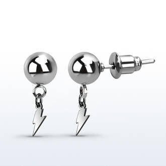 Surgical steel ear stud