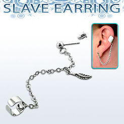 Stainless steel fake slave helix clip