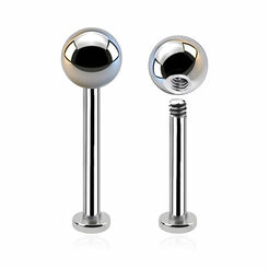 Labret z kulką