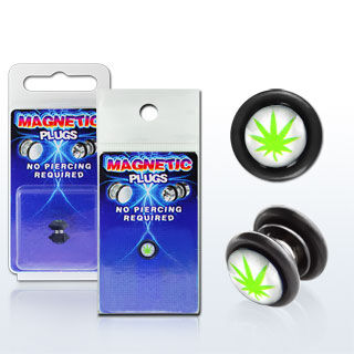 Magnetic fake plug