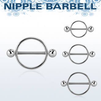 Surgical steel nipple shield