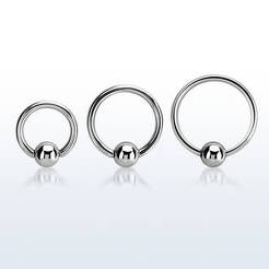 316L Surgical steel ball closure ring