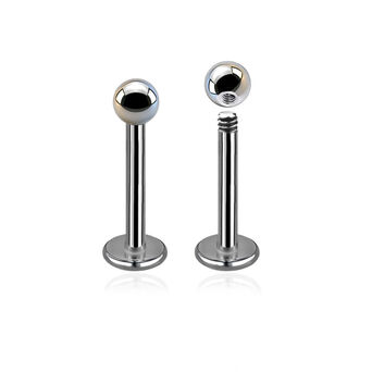 Surgical steel labret