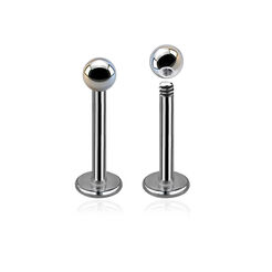 Labret z kulką