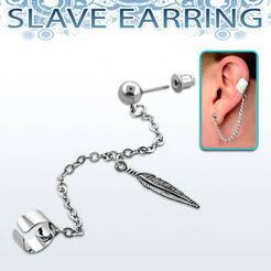 Stainless steel fake slave helix clip