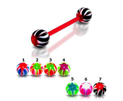 Bioflexible tongue barbell UV