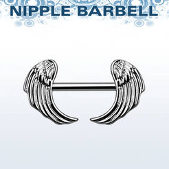 Surgical steel nipple barbell