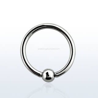 Surgical steel ball closure ring