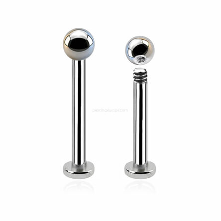 Labret z kulką
