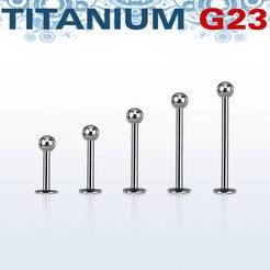 Titanium G23 labret