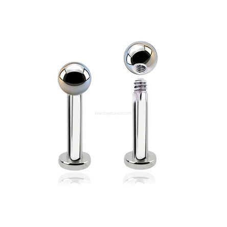 Labret z kulką