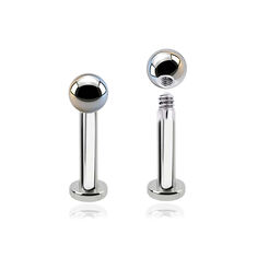 Labret z kulką