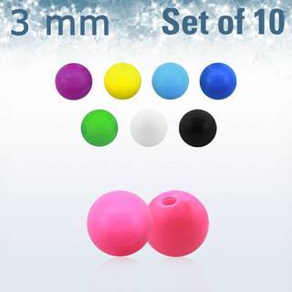 Set of 10 pcs. acrylic balls