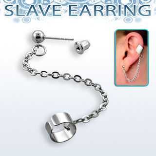 Stainless steel fake slave helix clip