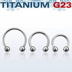 Titanium G23 circular barbell