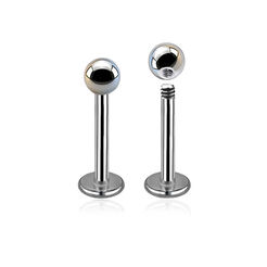 Labret z kulką