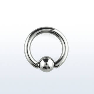 Surgical steel ball closure ring