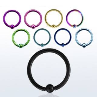 PVD plated ball closure ring