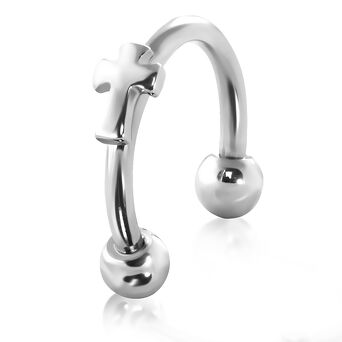 Stainless Steel Horseshoe Circular Barbell