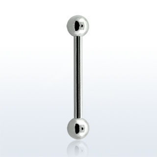 Surgical steel eyebrow barbell