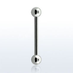 Surgical steel eyebrow barbell