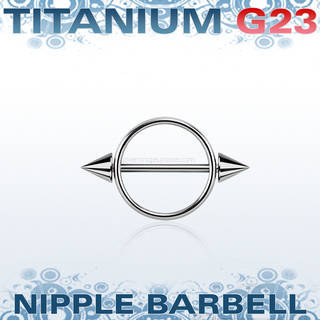 Titanium round nipple shield