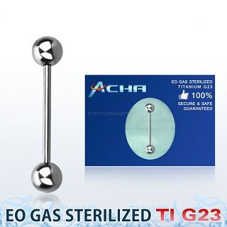 Titanium G23 tongue barbell