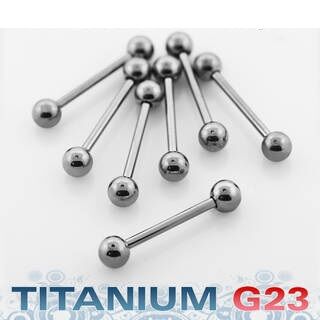 Titanium G23 tongue barbell