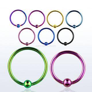 PVD plated ball closure ring