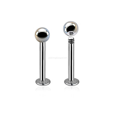 Labret z kulką