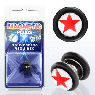 Magnetic fake plug