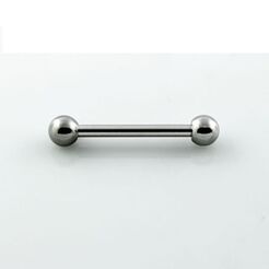 Surgical steel nipple barbell