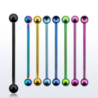 Anodized steel industrial barbell