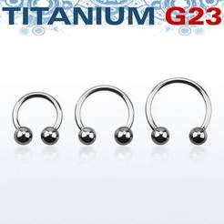 Titanium G23 circular barbell