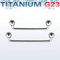 Titanium G23 Industrial surface barbell