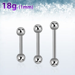 Surgical steel barbell