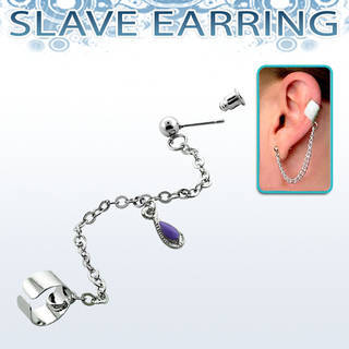 Stainless steel fake slave helix clip